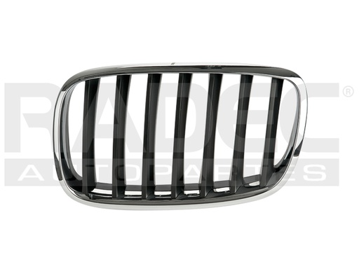 PARRILLA BW X5 07-10 CROMADA NEGRO IZQ