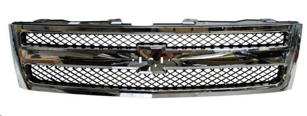 PARRILLA CV CHEYENNE/SILVERADO 07-13 CROMADA/NEGRA D/ROMBOS