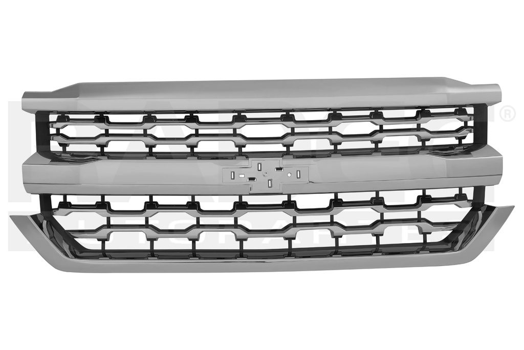 PARRILLA CV SILVERADO 16-18 CROMADA PANAL CUSTOM/LS/LT/LTZ V8 8 CILINDROS 4.3/5.3L 2/4 PUERTAS