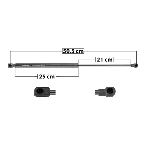 AMORTIGUADOR 5TA PUERTA VW GOL HATCHBACK 08-20  50.5 25 21 ENTRADA TIPO 9 ENTRADA 2 TIPO 1 245 55.08 24.98 305 68.57 31.1 SPART SP-7510 Derecho/Izquierdo   
