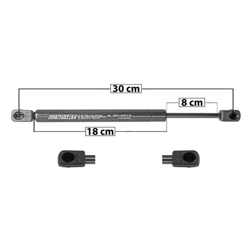 AMORTIGUADOR CAJUELA VW BORA 05-10  30 18 8 ENTRADA TIPO 9 ENTRADA 2 TIPO 9 740 166.36 75.46 680 152.87 69.34 SPART 8912 Derecho/Izquierdo   