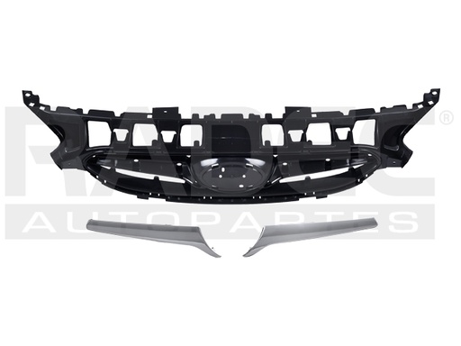 PARRILLA DG ATTITUDE 12-14 NEGRA C/MOLDURA CROMADA