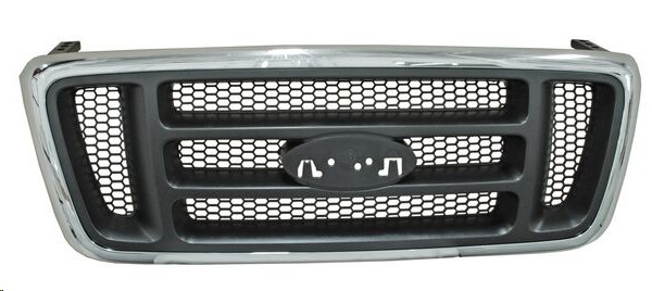 PARRILLA FD LOBO 04-08 FX4 CROMADA CUADRADA C/PANAL GRIS