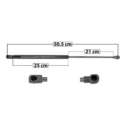 AMORTIGUADOR 5TA PUERTA KI RIO 18-22  50.5 25 21 ENTRADA TIPO 1 ENTRADA 2 TIPO 9 360 80.93 36.71 420 94.42 42.83 SPART 7426 Derecho/Izquierdo   