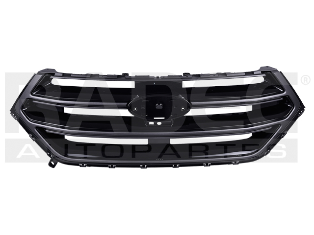 PARRILLA FD EDGE 15-18 NEGRA BRILLANTE C/MOLDURAS GRISES C/HOYO P/CAMARA SPORT