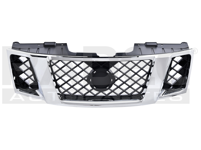 PARRILLA NS FRONTIER 05-08 CROMADA LE/S/SE/COMFORT/PREMIUM/LUXURY/NISMO OFF-ROAD/PRO-4X/DESERT RUNNER L4/V6 4/6 CILINDROS 2.4/2.5/4.0L 2/4 PUERTAS