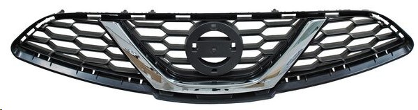 PARRILLA NS MARCH 14-20 NEGRA C/MOLDURA CROMADA