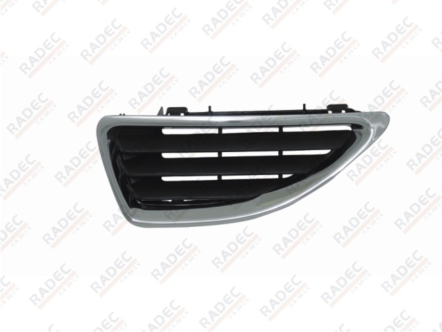 PARRILLA RN MEGANE 01-03 NEGRA FILO CROMADA IZQ