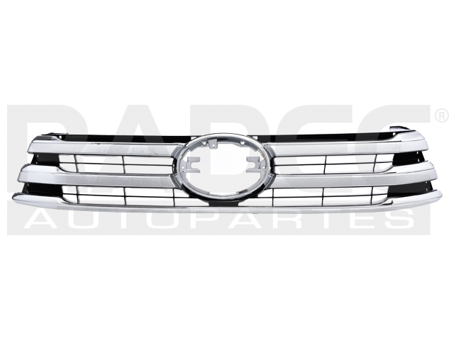 PARRILLA TY HILUX 16-23 LINEA ANTERIOR NEGRA BRILLANTE C/MOLDURAS CROMADAS 4X2/4X4/SR/BASE L4 4 CILINDROS 2.7/2.8L 4 PUERTAS
