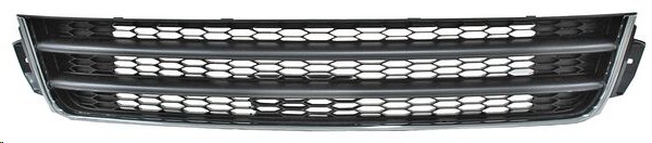 PARRILLA DEFENSA VW GOL CENTRAL 09-12 NEGRA C/MOLDURA CROMADA