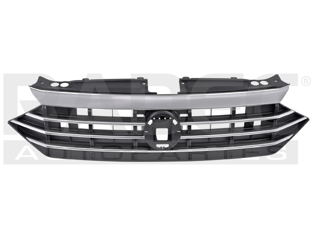 PARRILLA VW JETTA 19-21 C/MOLDURA CROMADA C/FILOS CROMADOS COMFORTLINE/HIGHLINE/TRENDLINE/WOLFSBURG EDITION L4 4 CILINDROS 1.4L 4 PUERTAS