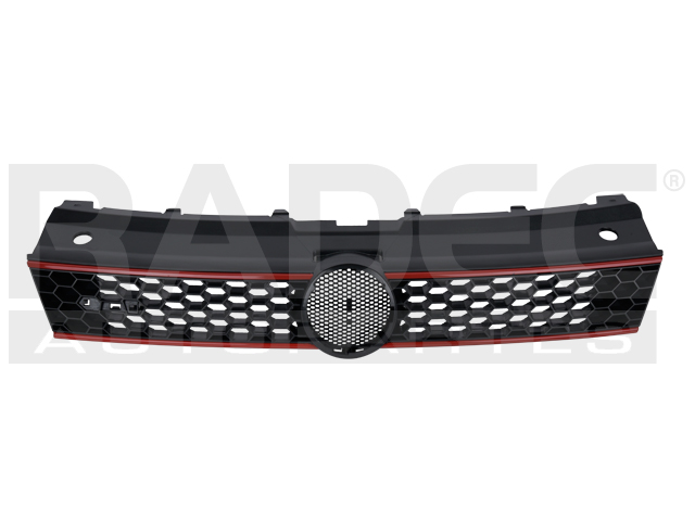 PARRILLA VW POLO GTI 13-14 NEGRA BRILLANTE FILO ROJO L4 4 CILINDRIOS 1.4L 3 PUERTAS