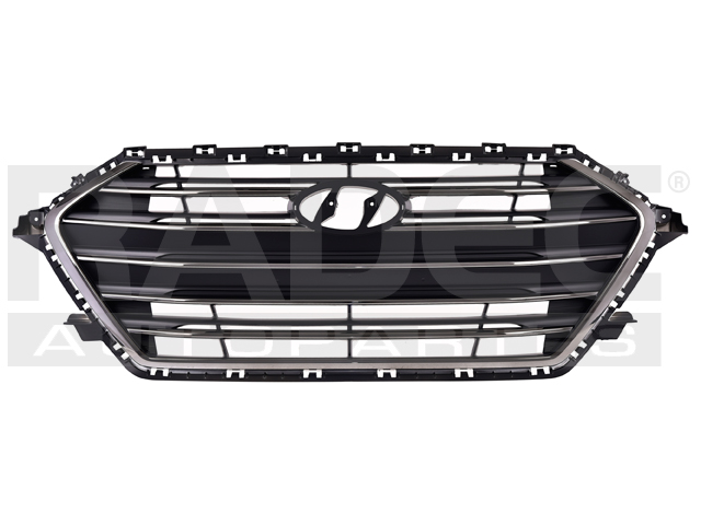 PARRILLA HY ELANTRA 17-18 CROMADA