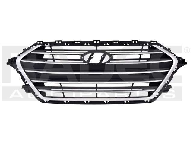 PARRILLA HY ELANTRA 17-18 PLATA