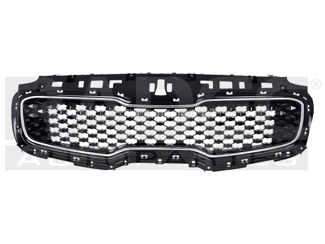 PARRILLA KI SPORTAGE 16-19 NEGRA BRILLANTE F/CROMAD0 EX L4 4 CILINDROS 2.0L 5 PUERTAS