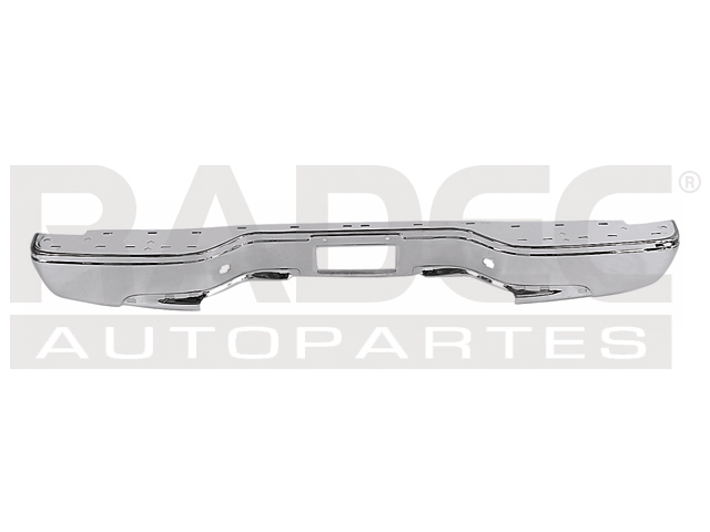 DEFENSA TRASERA CV SILVERADO 99-06 CROMADA C/HOYO P/MOLDURA LARGO 183 CMS ANCHO 22 CMS 1500/2500LS/LT/WT/SL/SLE/SLT 4.3/4.8/5.3/6.0/6.6/8.1L 2/4 PUERTAS (U.T.P.)