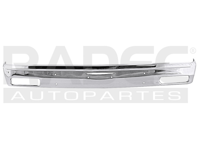 DEFENSA DELANTERA CV S-10 82-94 CROMADO S/BARRENO BASE/GYPSY/SPORT/HIGH COUNTRY/HIGH SIERRA/SIERRA CLASSIC/TIMBERLINE L4/V6/V8 4/6/8CILINDROS 2.5/2.8/4.3L 2 PUERTAS (U.T.P.)