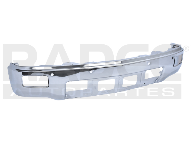 DEFENSA DELANTERA CV SILVERADO 1500/2500 14-15 2500 C/HOYO P/FARO C/SENSOR CROMADA