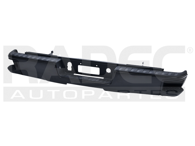 DEFENSA TRASERA CV SILVERADO 14-18 S/HOYO P/SENSOR C/HULES  NEGRA 1500/2500/LS/LT/LTZ/Z71/SLE/DENALI/ALL-TERRAIN V6/V8 6/8 CILINDROS 4.3/5.3L 2/4 PUERTAS