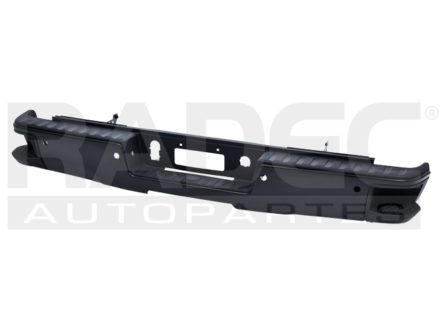 DEFENSA TRASERA CV SILVERADO 14-18 C/HOYO P/SENSOR C/HULES  NEGRA 1500/2500/LS/LT/LTZ/Z71/SLE/DENALI/ALL-TERRAIN V6/V8 6/8 CILINDROS 4.3/5.3L 2/4 PUERTAS