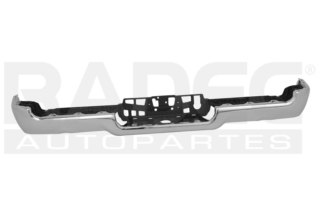 DEFENSA TRASERA DG RAM 19-23 LINEA NUEVA DOBLE ESCAPE CROMADA
