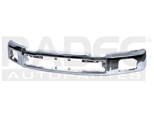 DEFENSA DELANTERA FD F-150 15-17 C/HOYO P/FARO CROMADA KING RANCH/LARIAT/LIMITED/PLATINIUM/SSV/XL/XLT