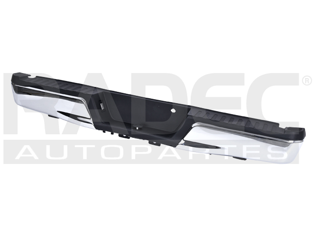 DEFENSA TRASERA FD F-150 15-20 S/HOYO P/TIRON S/HOYO P/SENSOR CROMADA