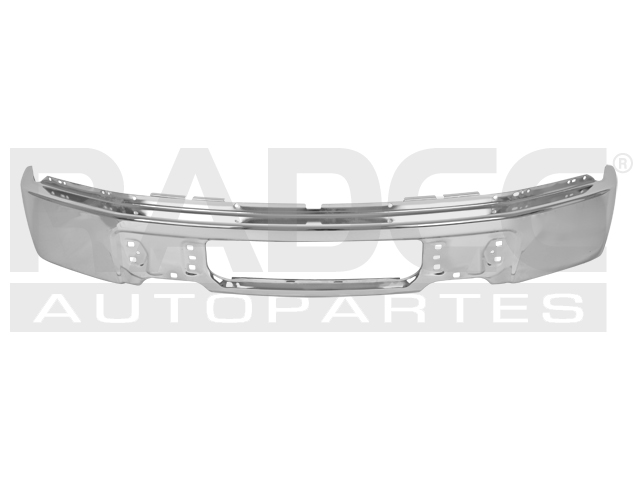 DEFENSA DELANTERA FD LOBO/F-150 09-14 CROMADA S/HOYO P/FARO