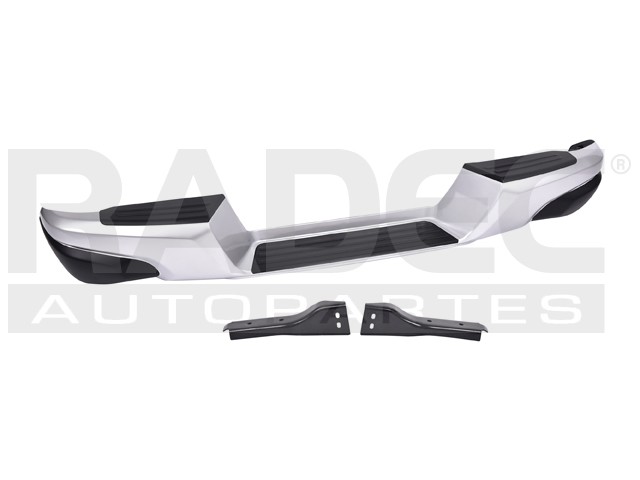 DEFENSA TRASERA MT L200 16-19 PLATA C/ BRACKET GASOLINA GLX GAS L4 4 CILINDROS 2.4L 4 PUERTAS