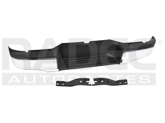 DEFENSA TRASERA TY HILUX 16-23 LINEA ANTERIOR Y LINEA NUEVA CROMADA C/BRAZOS 4X4/4X2/SR/BASE L4 4 CILINDROS 2.7/2.8L 2/4 PUERTAS