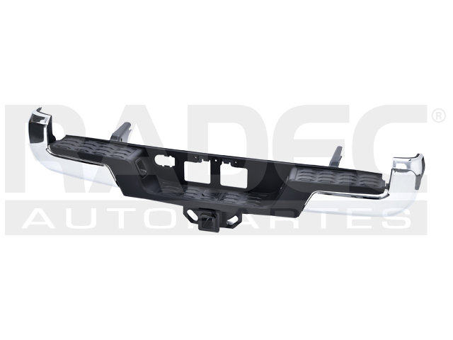 DEFENSA TRASERA TY TACOMA 16-23 S/HOYO P/SENSOR C/HULE C/TIRON CROMADA 4X2/4X4/TRD/SPORT/EDICION ESPECIAL V6 6 CILINDROS 3.5L 4 PUERTAS