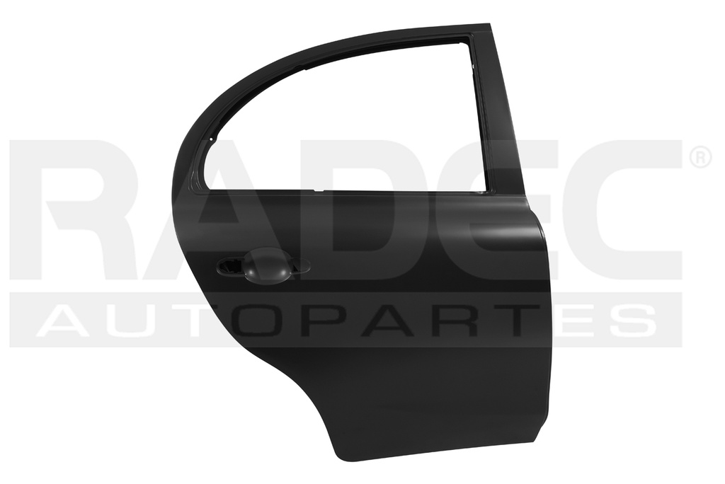 PUERTA TRASERA NS MRCH 12-20 SR/SENSE/ACTIVE/ADVANCE/EXCLUSIVE L4 4 CILINDROS 1.6L 5 PUERTAS DER