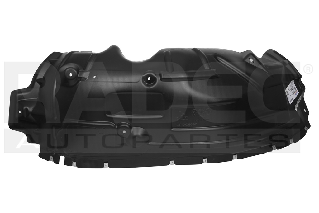 TOLVA SALPICADERA DELANTERA DG RAM 19-22 C/HOYO P/MOLDURA 1500/SPORT/LIMITED/LONGHORN/MILD HYBRID V8 8 CILINDROS 5.7L 4 PUERTAS IZQ