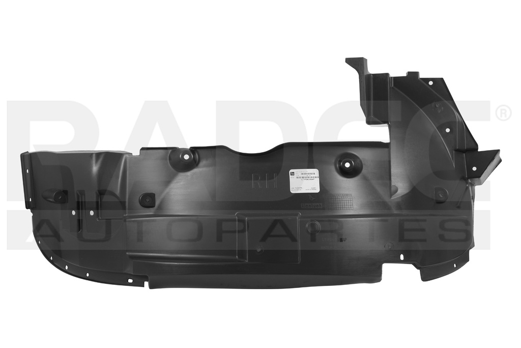 TOLVA SALPICADERA DELANTERA FD RANGER 18-21 XL/XLT L4 4 CILINDROS 2.5L 4 PUERTAS DER
