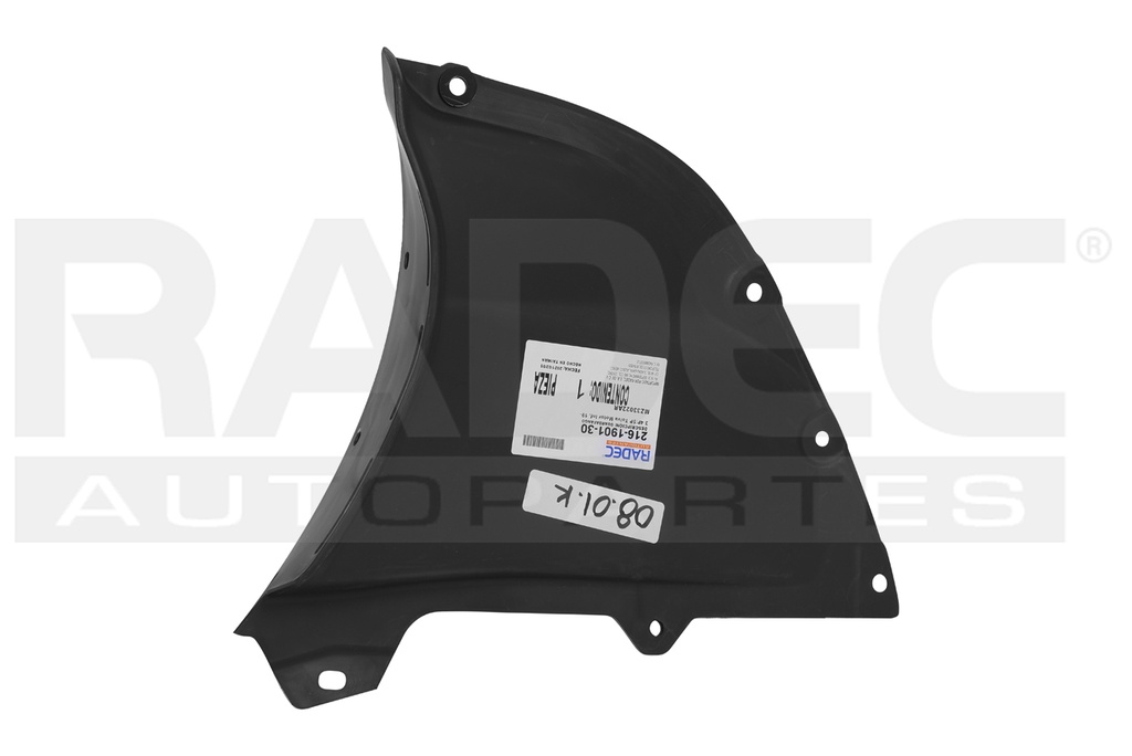 TOLVA SALPICADERA DELANTERA MZ 3 19-23 (EXTENSION INTERIOR) I/I SPORT/I GRAND TOURING L4 4 CILINDROS 2.5L 4 PUERTAS DER