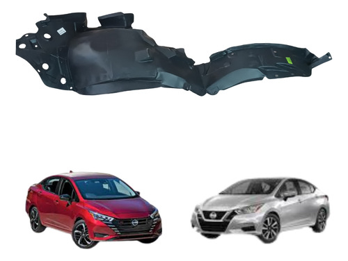 TOLVA SALPICADERA NS VERSA 20-22 SENSE/ADVANCE/EXCLUSIVE/PLATINUM L4 4 CILINDROS 1.6L 4 PUERTAS DER