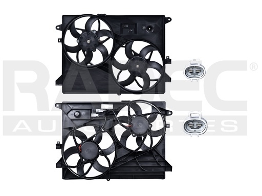 MOTOVENTILADOR CV CAPTIVA 08-15 V6 3.0, 3.6 LTS DOBLE COMPLETO 2 Y 2 PINES TW