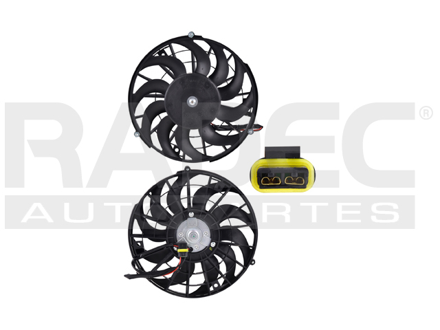 MOTOVENTILADOR CV CHEVY 98-12 L4 1.4, 1.6 LTS P/AA SENCILLO COMPLETO 2 TERMINALES TY