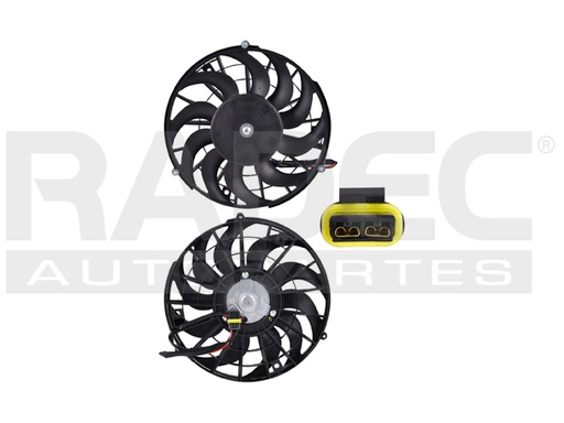 MOTOVENTILADOR CV CHEVY 98-12 L4 1.4, 1.6 LTS P/AA SENCILLO COMPLETO 2 TERMINALES TY