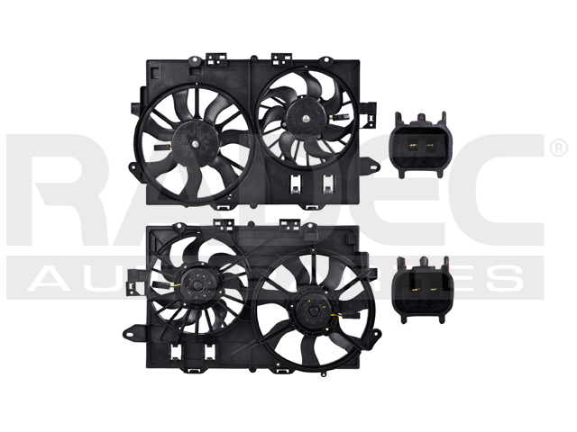 MOTOVENTILADOR CV EQUINOX 08 V6 3.6 LTS DOBLE COMPLETO 2 Y 2 PINES 1ER DISENO TY