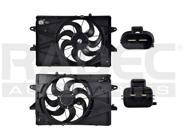 MOTOVENTILADOR CV EQUINOX 10-17 L4 2.4 LTS P/RAD C/RESISTENCIA SENCILLO COMPLETO 2 Y 2 PINES KS
