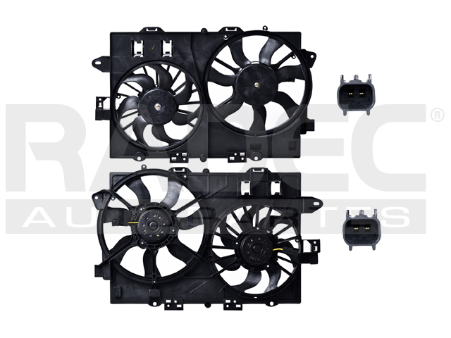 MOTOVENTILADOR CV EQUINOX 05-09 V6 3.4 LTS DOBLE COMPLETO 2 Y 2 PINES 1ER DISENO KS