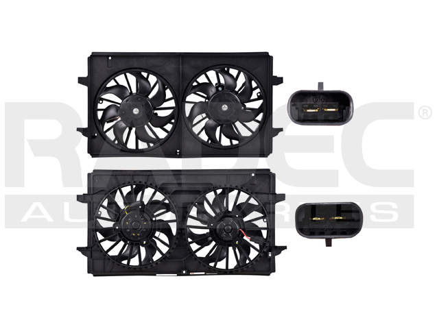 MOTOVENTILADOR CV MALIBU 06-12 V6 3.5, 3.6, 3.9 LTS DOBLE COMPLETO 2 PINES TY
