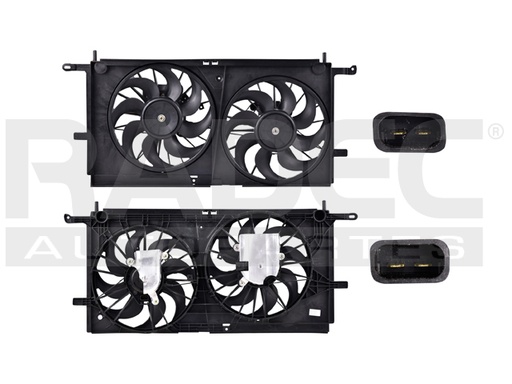 MOTOVENTILADOR CV VENTURE 01-05 V6 3.4 LTS DOBLE COMPLETO 2 Y 2 PINES KS