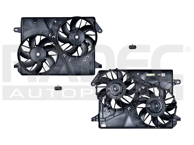 MOTOVENTILADOR CR 300 05-08 V6 2.7, 3.5/V8 5.7, 6.1 LTS DOBLE COMPLETO 2 Y 2 PINES KS