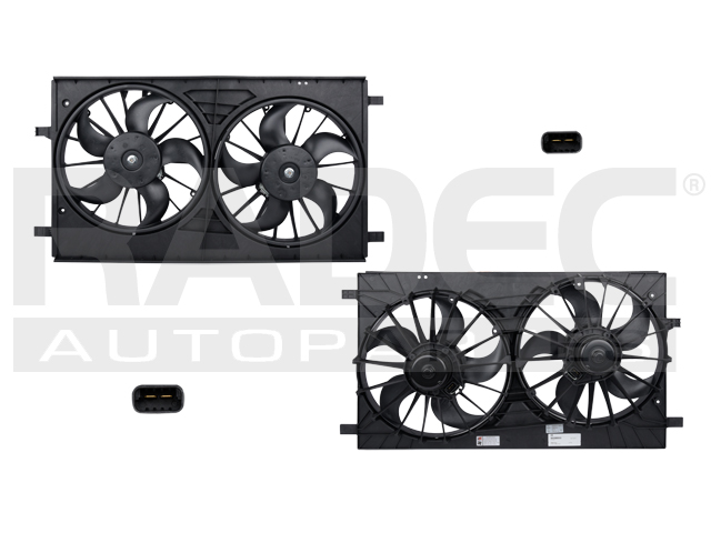 MOTOVENTILADOR DG CALIBER 07-11 L4 1.8, 2.0, 2.4 LTS DOBLE COMPLETO 2 Y 2 PINES KS