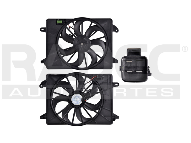 MOTOVENTILADOR DG CHARGER 09-21 V6 2.7, 3.5, 3.6/V8 5.7 LTS P/RAD C/RESISTENCIA SENCILLO COMPLETO 3 PINES KS