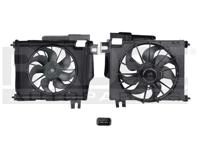 MOTOVENTILADOR DG NEW RAM 1500 02-08 V6 3.7/V8 4.7, 5.7 LTS P/AA SENCILLO COMPLETO 2 PINES KS