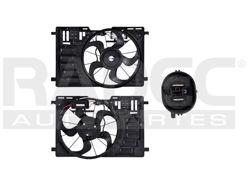 MOTOVENTILADOR FD ESCAPE 13-16 L4 2.0 LTS P/RAD C/CONTROL SENCILLO COMPLETO 2 PINES TY
