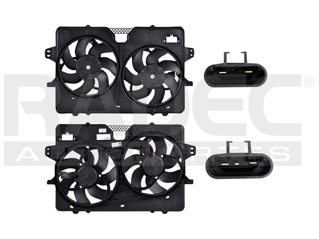 MOTOVENTILADOR FD ESCAPE 08-12 V6 3.0 LTS DOBLE COMPLETO 2 Y 2 PINES KS